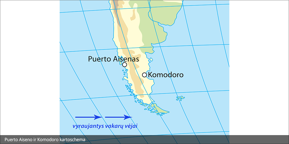 Puerto Aisenas ir Komodoras