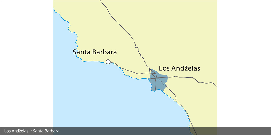 Los Andželas ir Santa Barbara